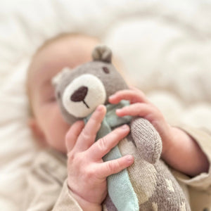 Fred The Bear Knitted Toy + Gift Box