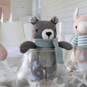 Fred The Bear Knitted Toy + Gift Box