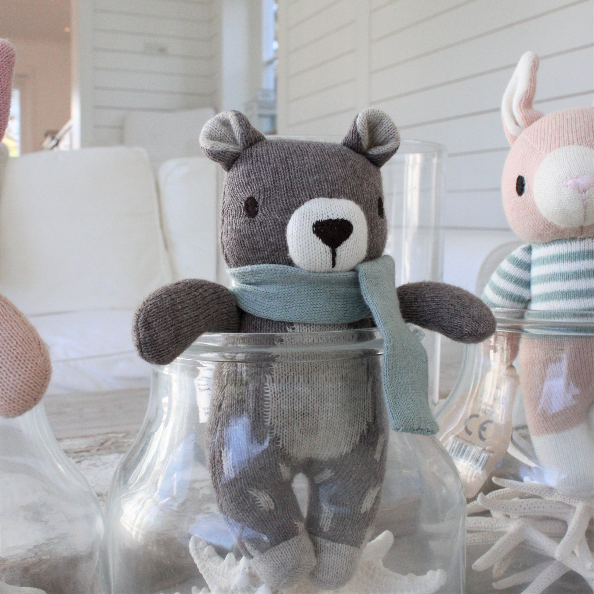 Fred The Bear Knitted Toy + Gift Box
