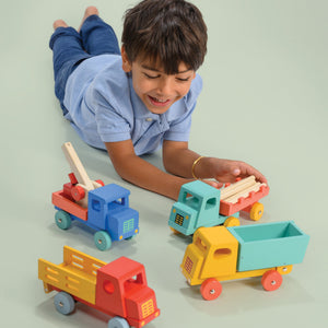 Teal Timber Truck